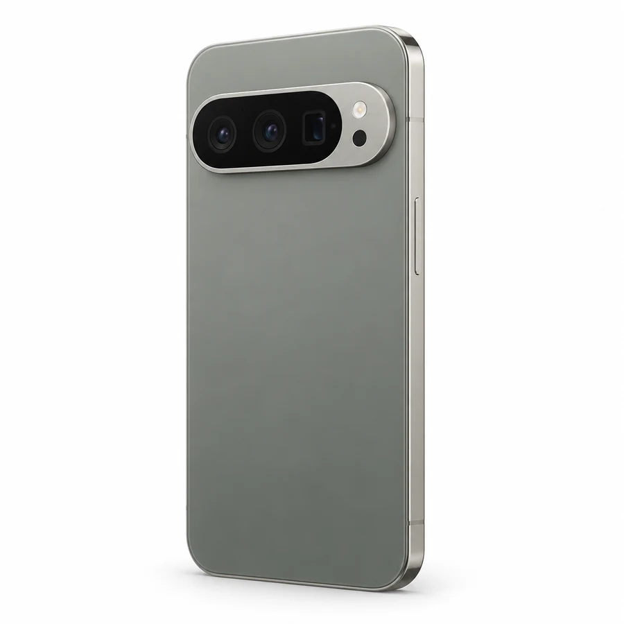 Gestileerde illustratie van Google Pixel 9 Pro