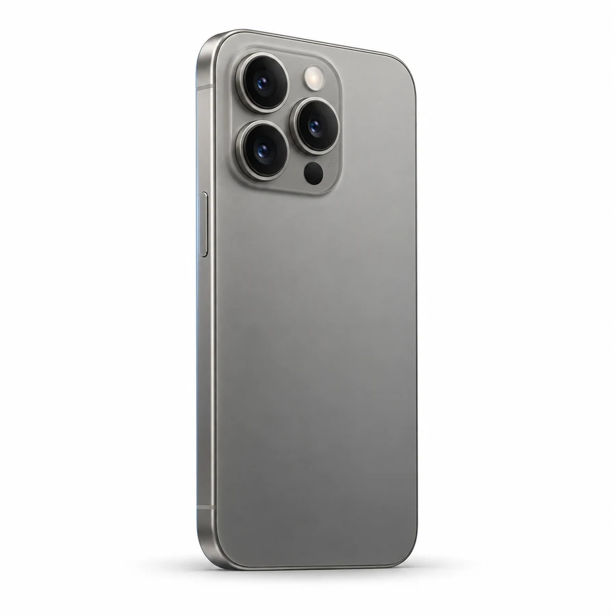 Gestileerde illustratie van iPhone 15 Pro