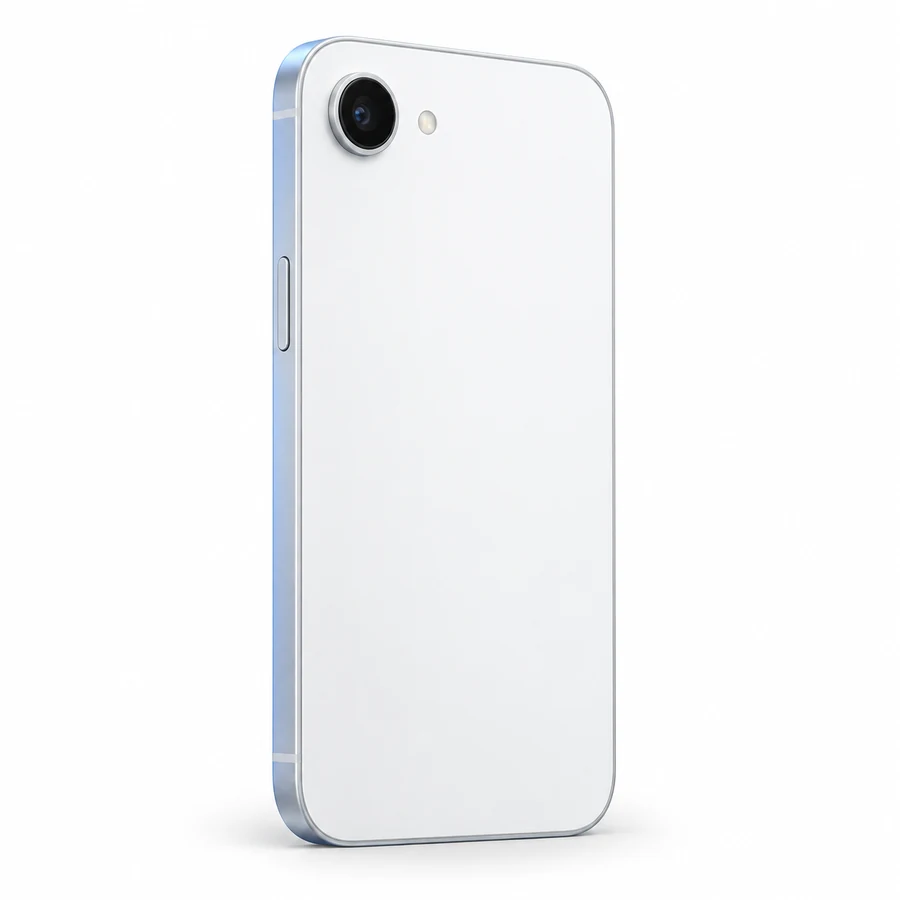 Gestileerde illustratie van iPhone 16e