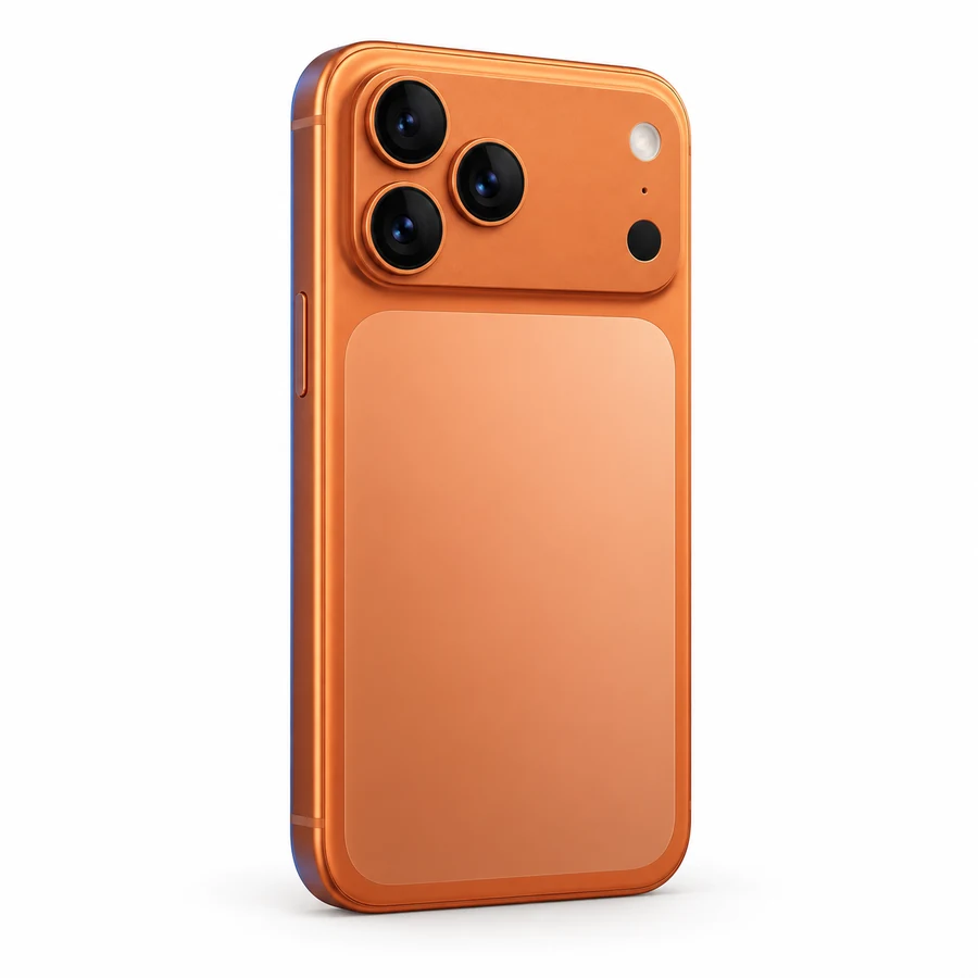 Gestileerde illustratie van iPhone 17 Pro