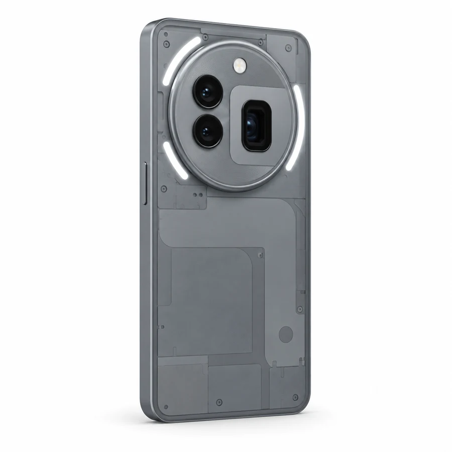 Gestileerde illustratie van Nothing Phone (3a) Pro